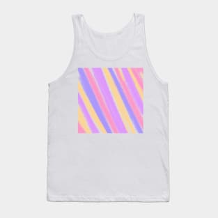 Pink Purple blue yellow pastel watercolor art Tank Top